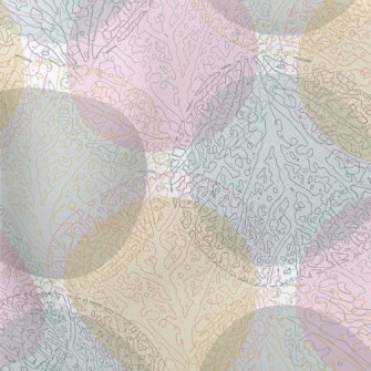 Colorful Circular Branch Patte Stretch Ponte