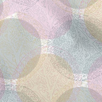 Colorful Circular Branch Patte Micro Fleece
