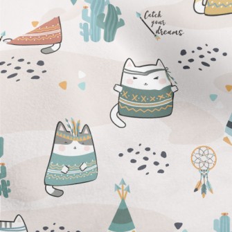 Cute Indian Cat Micro Fleece