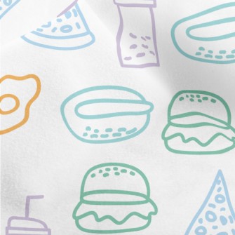 Color Line Fast Food Micro Fleece