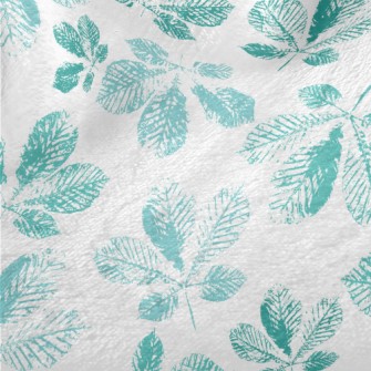 Green Leaf Rubbing Minky