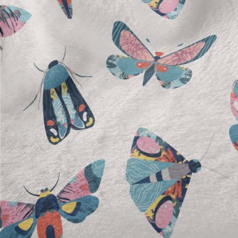 Colorful Abstract Butterflies  Minky