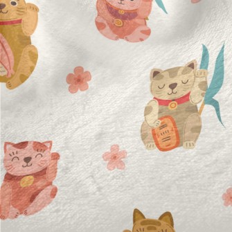 Colorful Cute Lucky Cat Minky