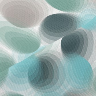 Various Gradient Circles Piqué