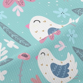 Gorgeous And Delicate Birds An Piqué