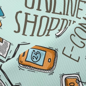 Modern Online Shopping Pattern Piqué