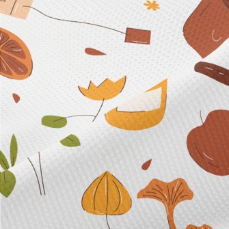 Autumn Hand Drawn Pattern Piqué