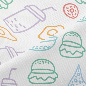 Color Line Fast Food Piqué