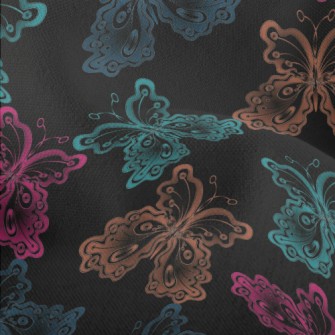 Colorful Gorgeous Butterfly Lightweight Performance Linen