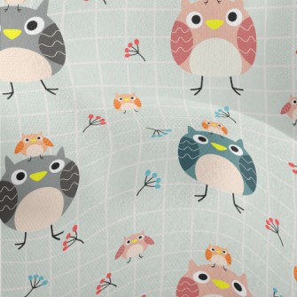 Colorful Silly Owl Lightweight Performance Linen