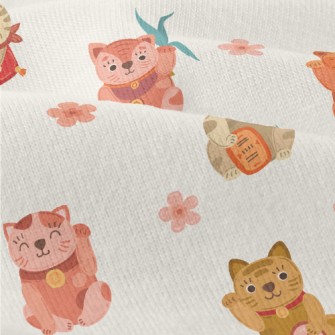 Colorful Cute Lucky Cat Modern Jersey