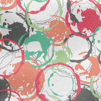 Colorful Hand-painted Circle B Jersey Backed Fleece
