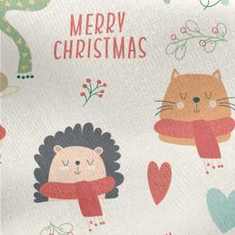 Animals Wearing Scarves For Ch Jersey Backed Fleece