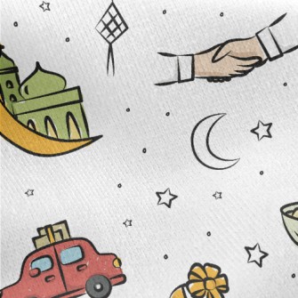 Islamic Pattern For Ramadan Jersey Backed Fleece