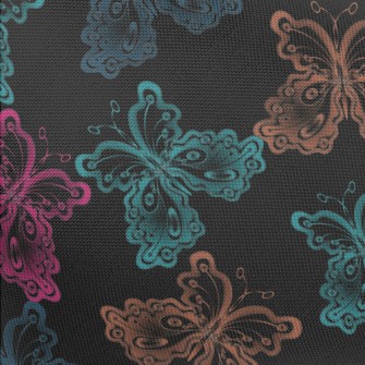 Colorful Gorgeous Butterfly Pongee