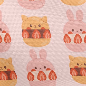 Animal-shaped Strawberry Desse Pongee