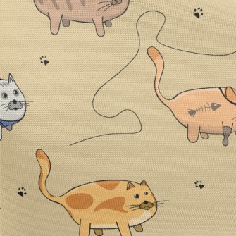 Cute Cats In Various Costumes Pongee