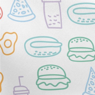 Color Line Fast Food Pongee