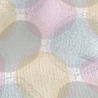 Colorful Circular Branch Patte Stretch Jersey