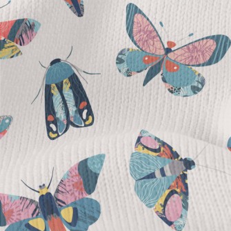 Colorful Abstract Butterflies  Stretch Jersey