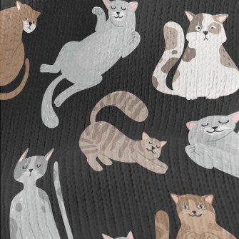 Hand Drawn Leisurely Cat Stretch Jersey