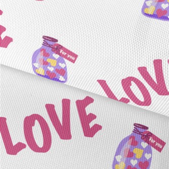 Love Text Sugar Jar Waterproof Oxford