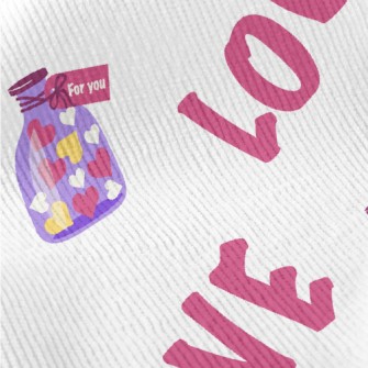 Love Text Sugar Jar Standard Corduroy