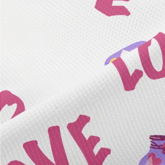 Love Text Sugar Jar Piqué