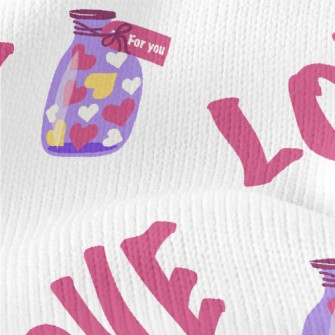 Love Text Sugar Jar Stretch Jersey