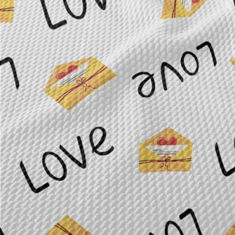 Simple Love Letters Birdseye Piqué