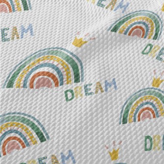 Dream Crown Rainbow Birdseye Piqué