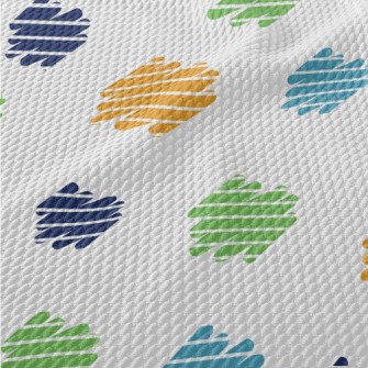 Random Stripe Graffiti Birdseye Piqué