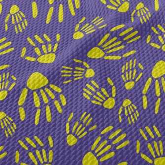 Fluorescent Skeleton Palm Birdseye Piqué