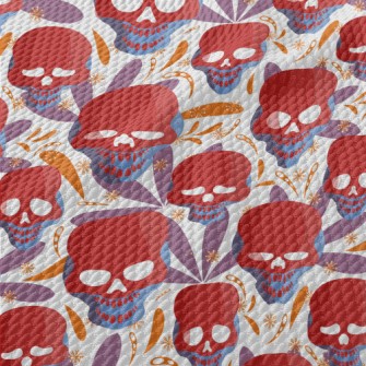 Evil Skull Face Birdseye Piqué