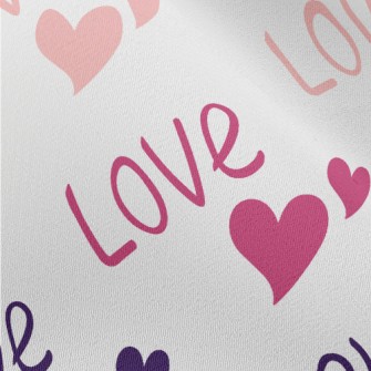 Gradual Love Words Chiffon