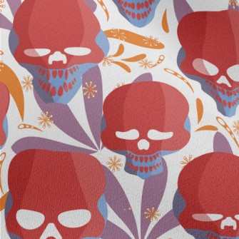 Evil Skull Face Chiffon