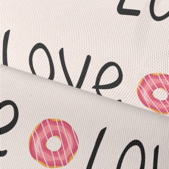 Love Words And Donuts Waterproof Oxford