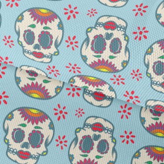 Retro Red Lips Skull Waterproof Oxford