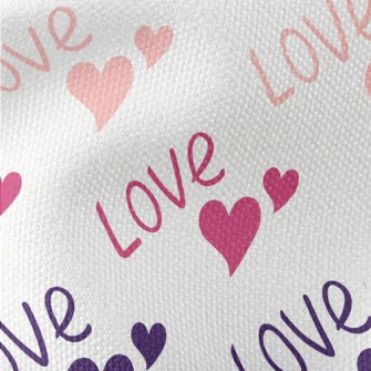 Gradual Love Words Waterproof Canvas