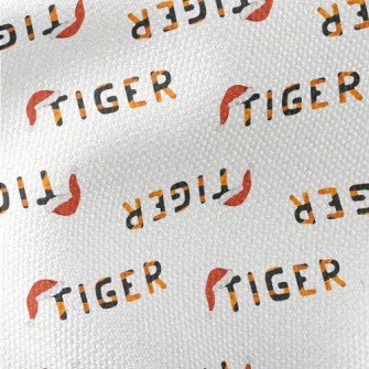 Playful Tiger Text Waterproof Canvas