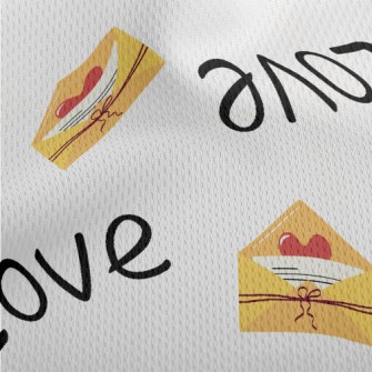 Simple Love Letters Athletic Mesh Flat Back
