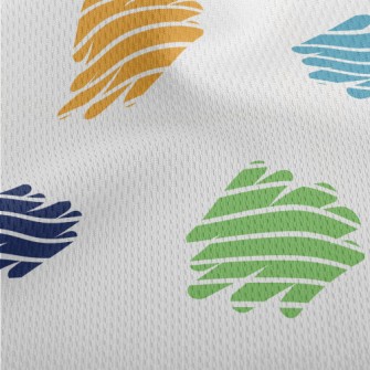 Random Stripe Graffiti Athletic Mesh Flat Back