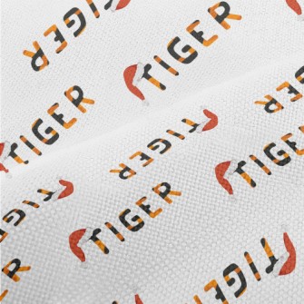 Playful Tiger Text Performance Linen