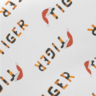 Playful Tiger Text Twill