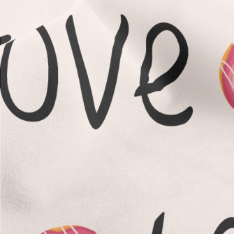 Love Words And Donuts Micro Fleece