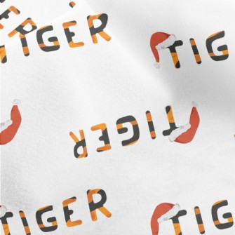 Playful Tiger Text Micro Fleece