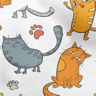 Happy And Sad Little Cat Micro Fleece