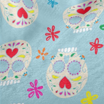 Heart Makeup Skull Minky