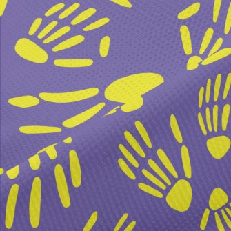 Fluorescent Skeleton Palm Piqué