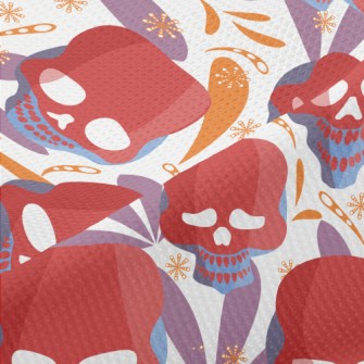 Evil Skull Face Piqué